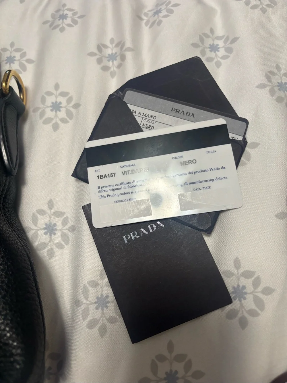 Authentic Prada Milano Black Leather Top-Handle Bag